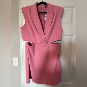 Express Pink Blazer Cutout Dress